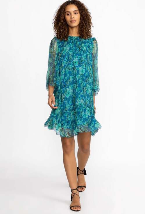 Johnny Was Dresses & Skirts - Johnny Was Raquel Floral Silk Minidress Small